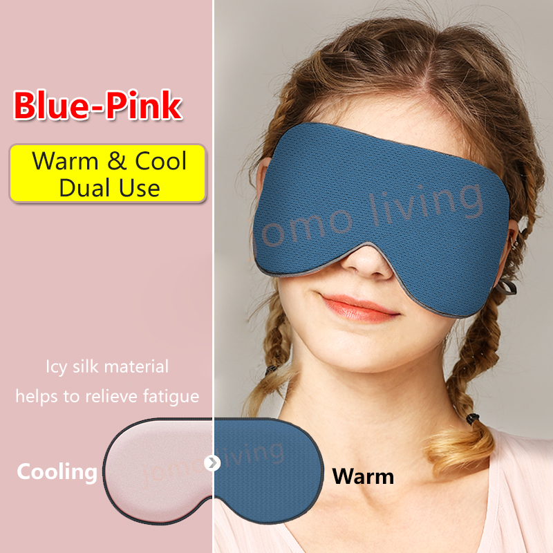 ✅SG Ready Stocks ✅ 2-in-1 Double-Sided Eye Mask Breathable 2 Color Dual Use Cooling Warm Effect