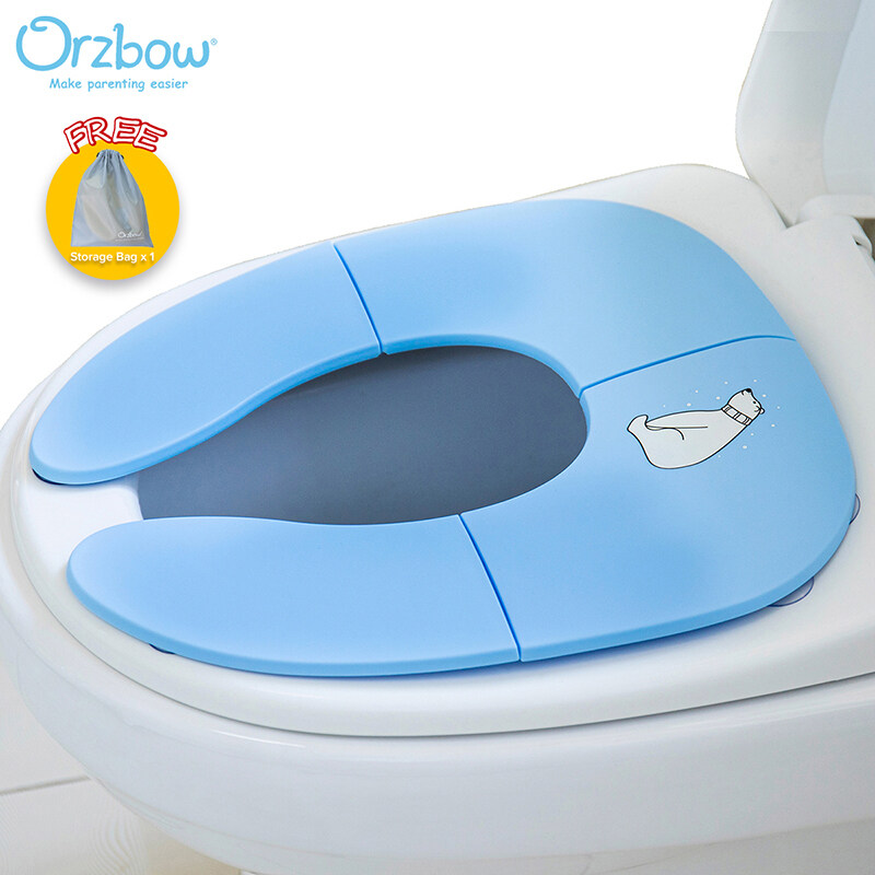 Orzbow New Children Pot Baby Boys Girls Toilet Training Seat For Kids Travel Portable Baby Potty Toddler Potties Trainer urinal - Blue
