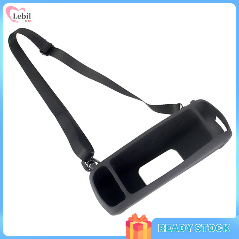 Lebilberry【Fast Delivery】Silicone Case Compatible For Anker Soundcore Motion+ Bluetooth-compatible Speaker Carry Pouch With Strap Carabiner