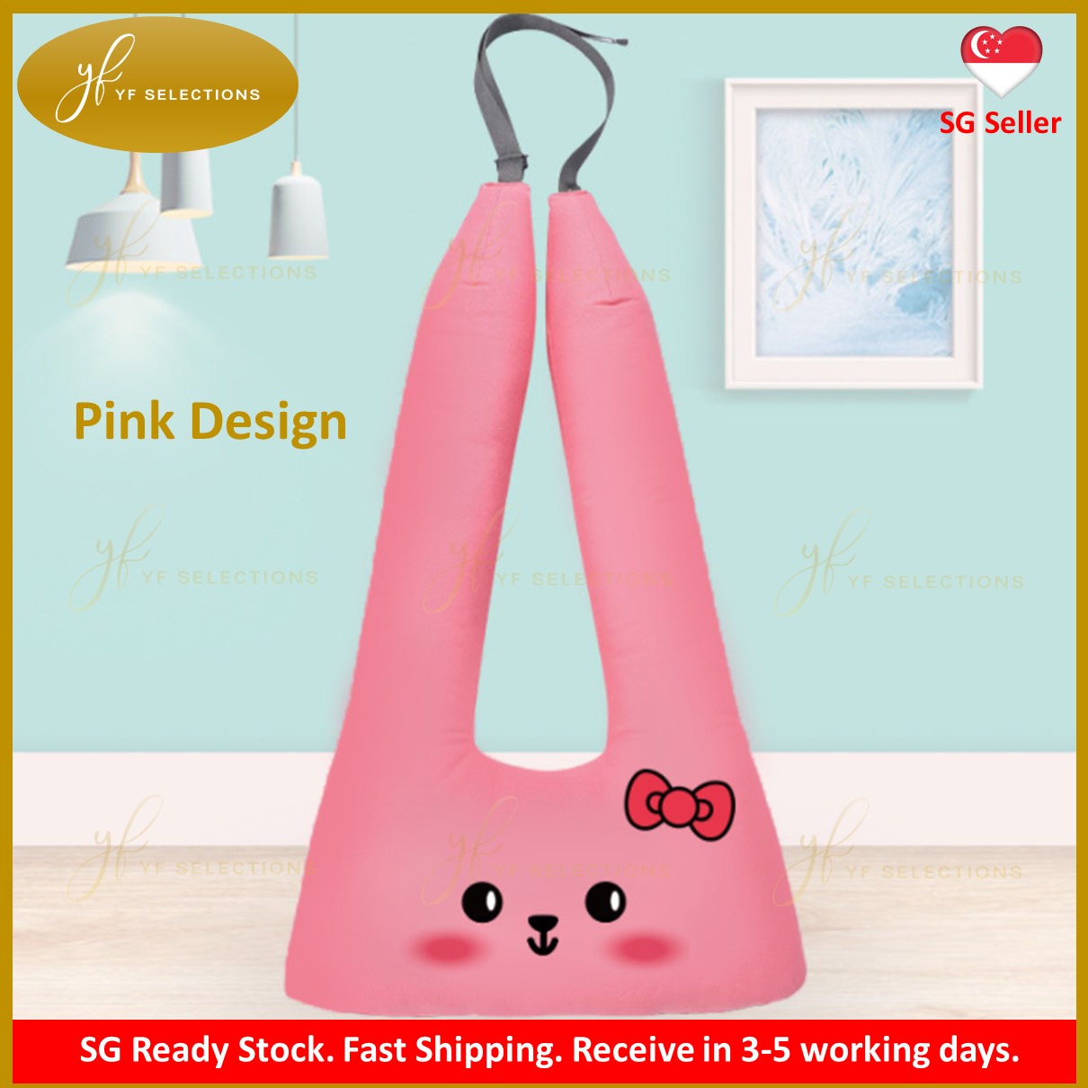 U-Shaped Cute Car Pillow, Creative Kids Safety Belt Cushion, Korean Style