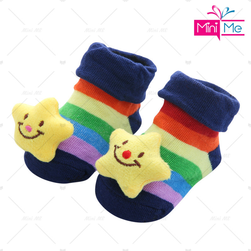 Non Slip Kids Socks NB Newborn Baby Socks Boy Girl Shoe Doll Anti Slip Floor Toddler Sock 0-12M Playground Childcare