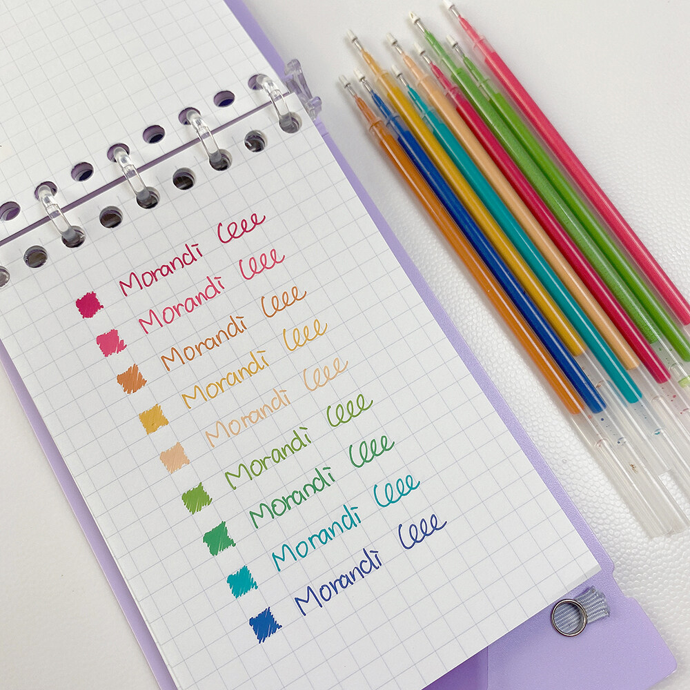 Momona 9Pcs Journal Pen Set 0.5mm Morandi Colors Gel Pen For Journaling Scrapbook Diary Planner DIY Painting Stationery Supplies