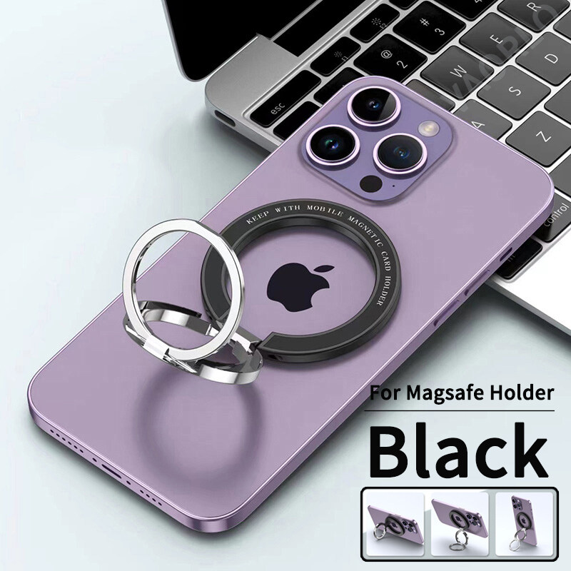 DISOUR Original For Magsafe Magnetic Stand Mini Alloy Portable Foldable Desktop Holder Magnet Finger Ring Bracket For iPhone 12 13 14 Pro Max Series Case For All Smartphones For Car
