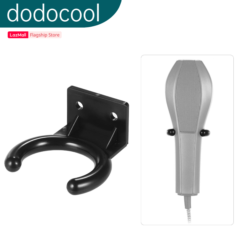 Wire-less Microphone Hanger Mic Wall Mount Holder Hook Clamp Plastic Material Black