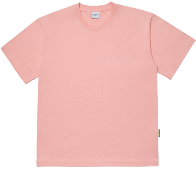 [acme de la vie] ★With the HiddenTag OVERSIZED★ ADLV SHORT SLEEVE T-SHIRT 3PAC SIMPLE LOGO Casual Men Tshirt Women Tee Couple T shirts  Tops  100% Authentic acmedelavie Cotton Street Style Made in Kor