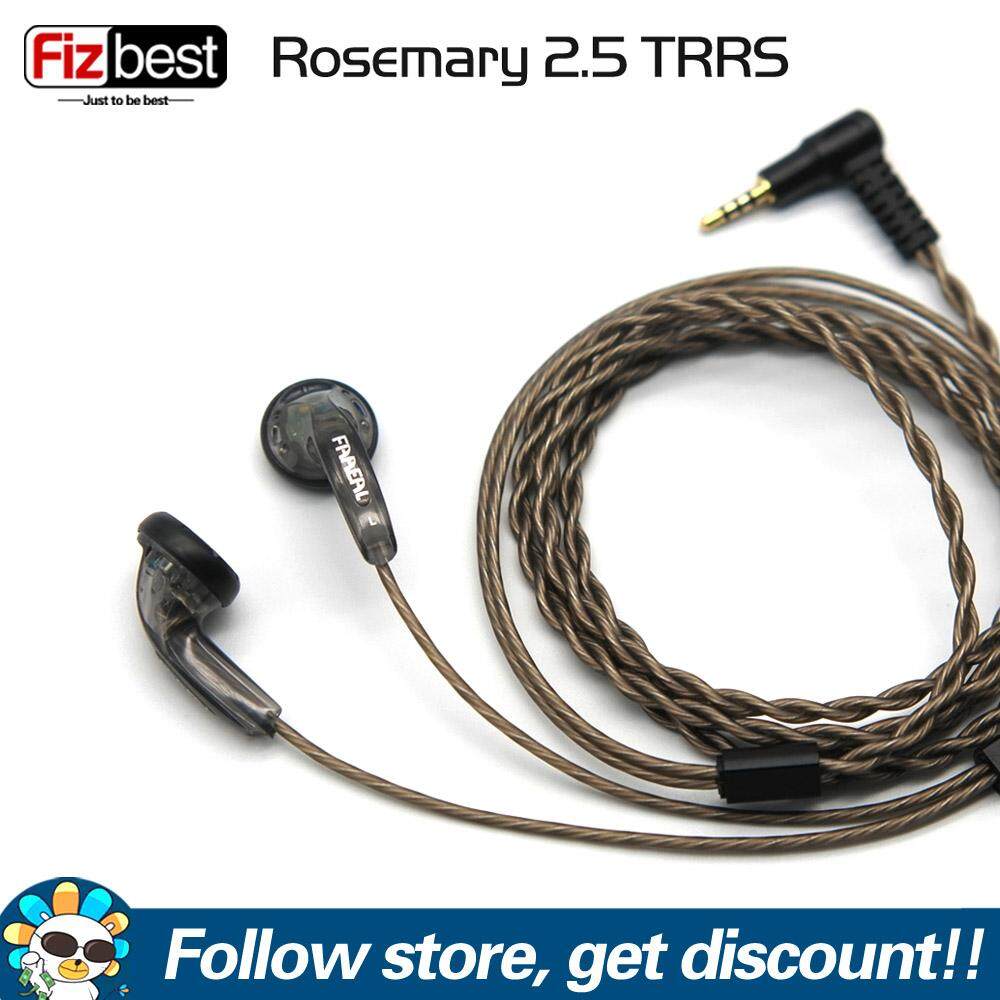 FAAEAL Rosemary 2.5mm/4.4mm Balanced Version Earphone Upgrade Silver-plated Cable High Impedance HiFi Music Headphone 3.5mm Standard Jack Mobile Phone MP3 MP4 Player Headset 2.5mm/4.4mm TRRS Version W