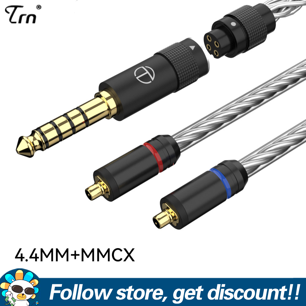 FAAEAL TRN T3 PRO Replacement Cable 8 Core Pure Silver Cable 2.5/3.5MM With MMCX/2PIN Connector Upgraded Wire Earphones Cable For TRN VX PRO BAX MT1 PRO KZ ZS10PRO ZSN EDX ZEX PRO ZAS ZAX Shure SE215 