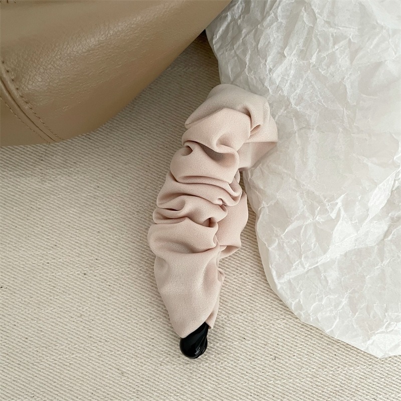 [SG | Fluffy]  9cm Fabric Décor Banana Hair Clip Hair Barrette For Thin-to-Medium Hair, Steady Twist Hair Clip, Dress Up