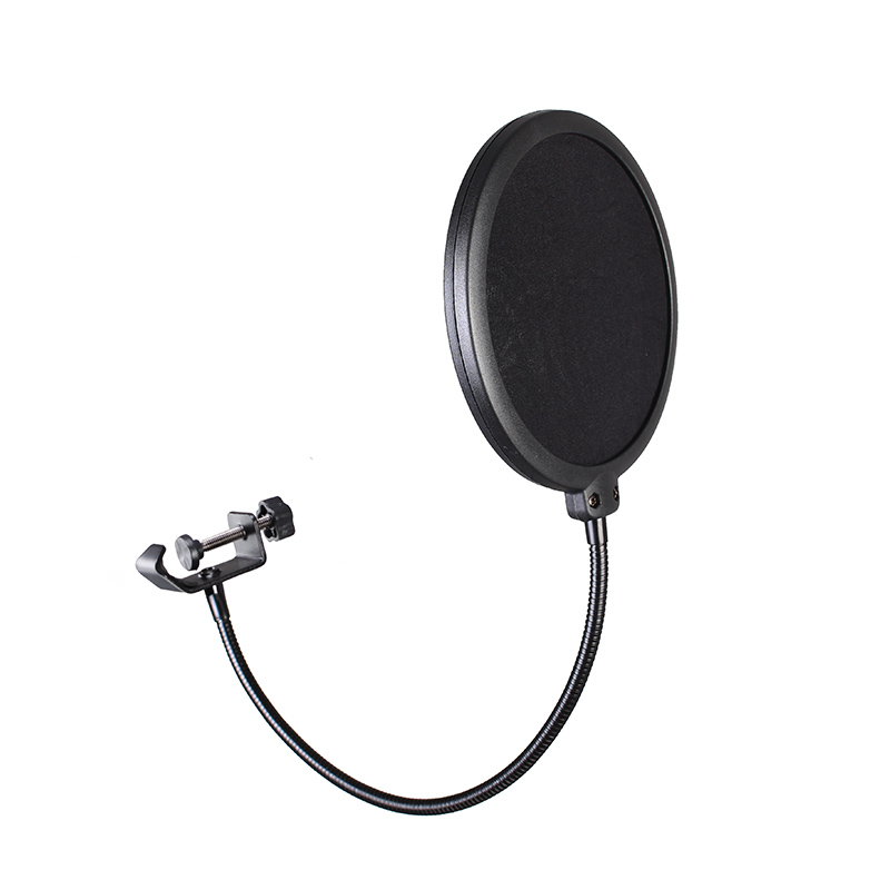 Professional Gooseneck Adjustable Microphone Pop Filter Shield Noise Cancellation Singing Streaming Recording Casting