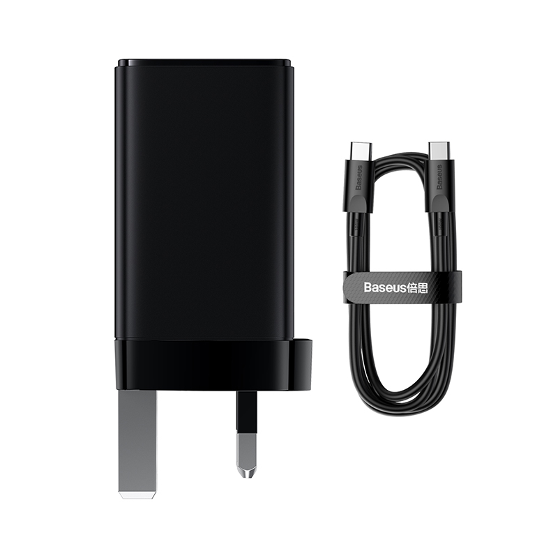 Baseus 65W GaN3 Pro Fast Charger PD3.0 QC4.0 USB C Quick Charger 3 Type C 1 USB A Charger For iPhone 14 13 Pro Max 12 11 Laptop Sumsung Huawei Tablet【Free 1M Type-C Cable】