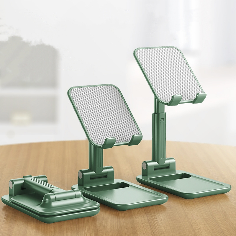 [Buy 1 get 1 Free]Phone Stand adjustable height phone stand holder Multi-function compatible for iphone and Samsung Universal Lazy Desktop for iPad Pro Green and White