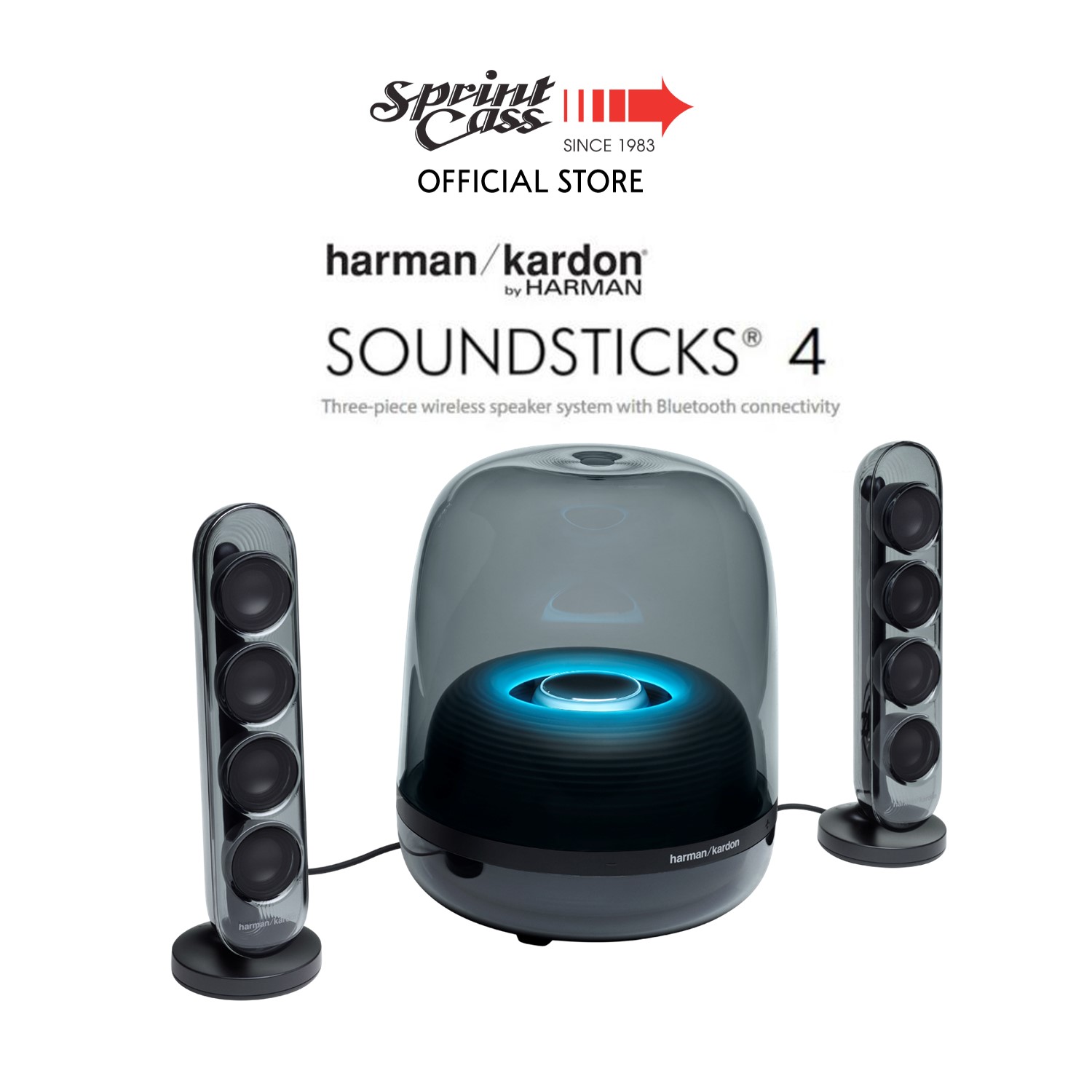 (NEXT DAY DELIVERY) Harman Kardon SoundSticks 4 Bluetooth Speaker