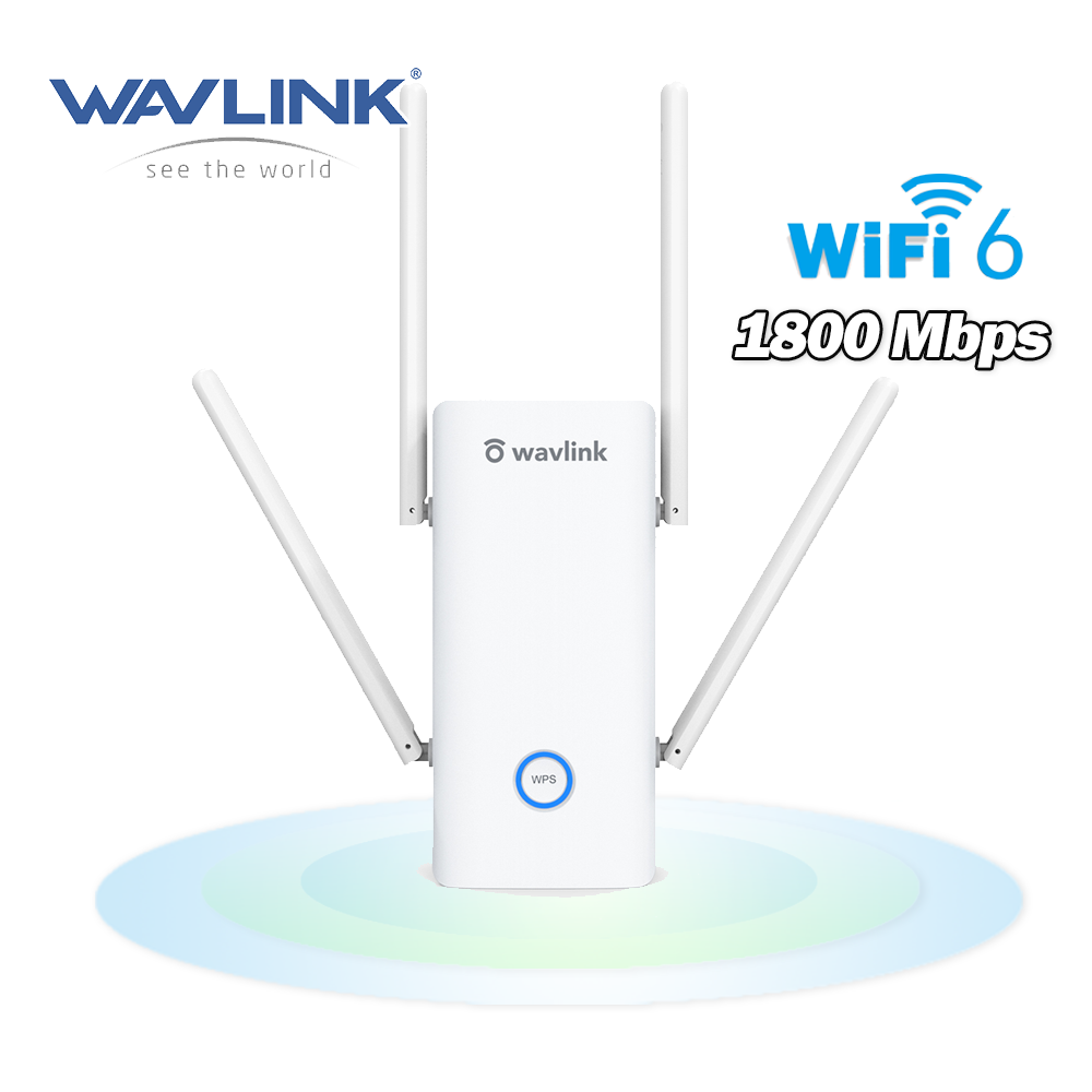 Wavlink AX1800 WiFi 6 Mesh Range Extender-Internet Booster, Dual Band Wireless Signal Booster & Repeater up to 1.8Gbps Speed, AP Mode, Mesh Node with Ethernet Port Extend Internet WiFi to Home Device