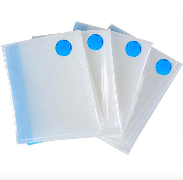 [Ready Stock]Free Hand Pump + 4PCS 60x40CM Small Vacuum Bag Compression Storage Bag Clothes Shoes Bags Organizers