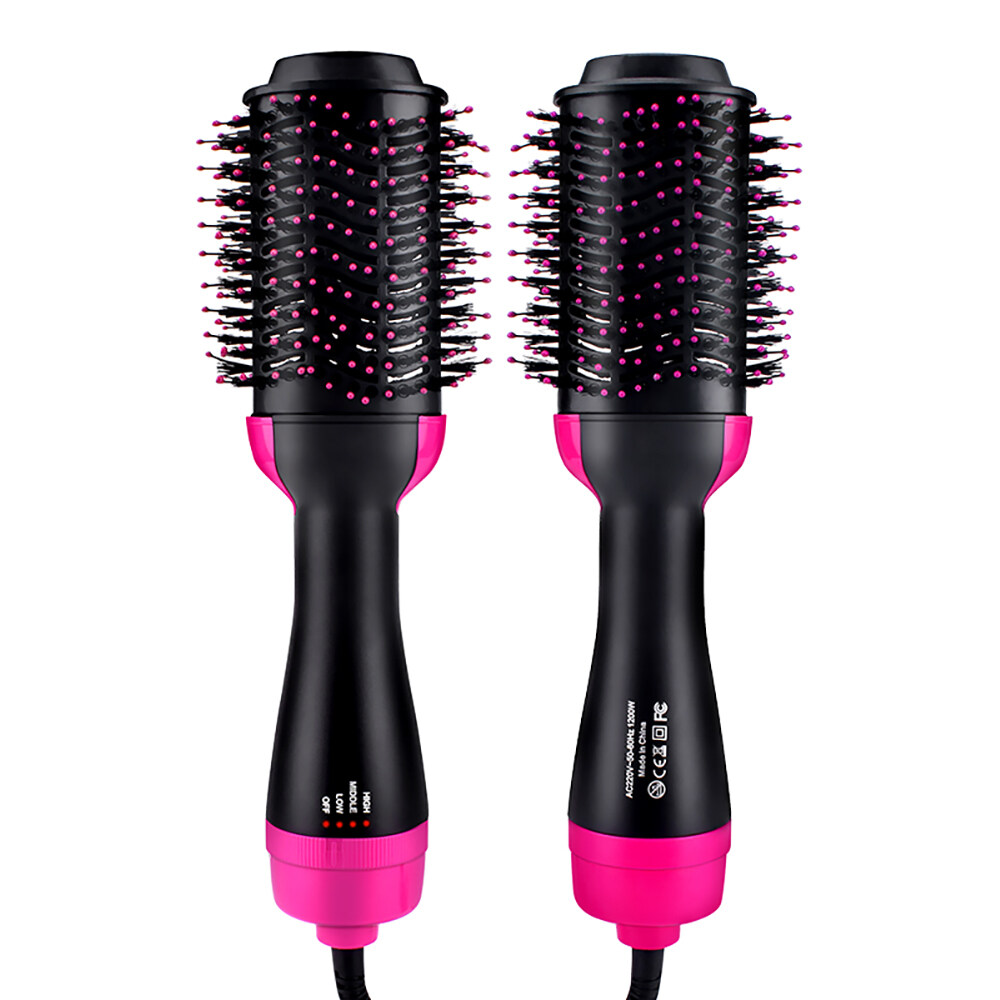 BOKEWU 1000W Hair Dryer Hot Air Brush Styler Volumizer Hair Straightener Curler Comb Roller One Step Electric Ion Hair Brush