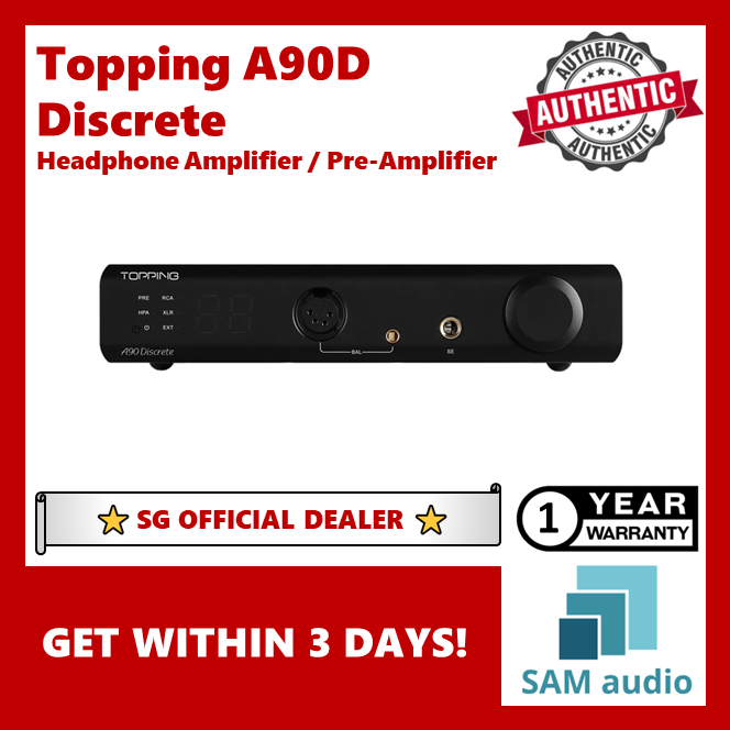 [?SG] TOPPING A90D DISCRETE HEADPHONE AMPLIFIER / PRE AMP (A90D)