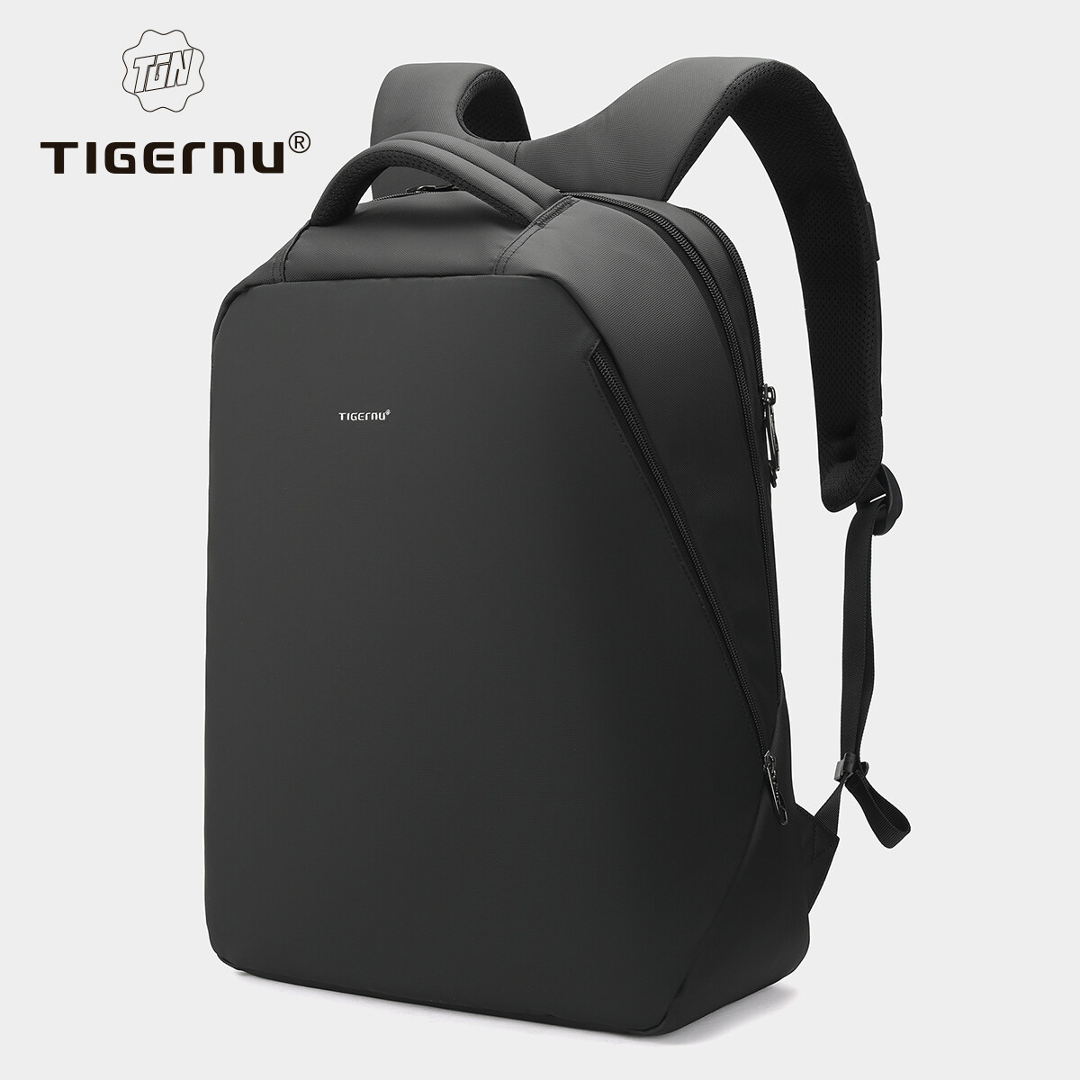 Tigernu 2022 Teenage Casual School Backpacks 17inch Laptop Backpack Double-layer Zipper Anti-theft Men‘s Travel Backpack Bag