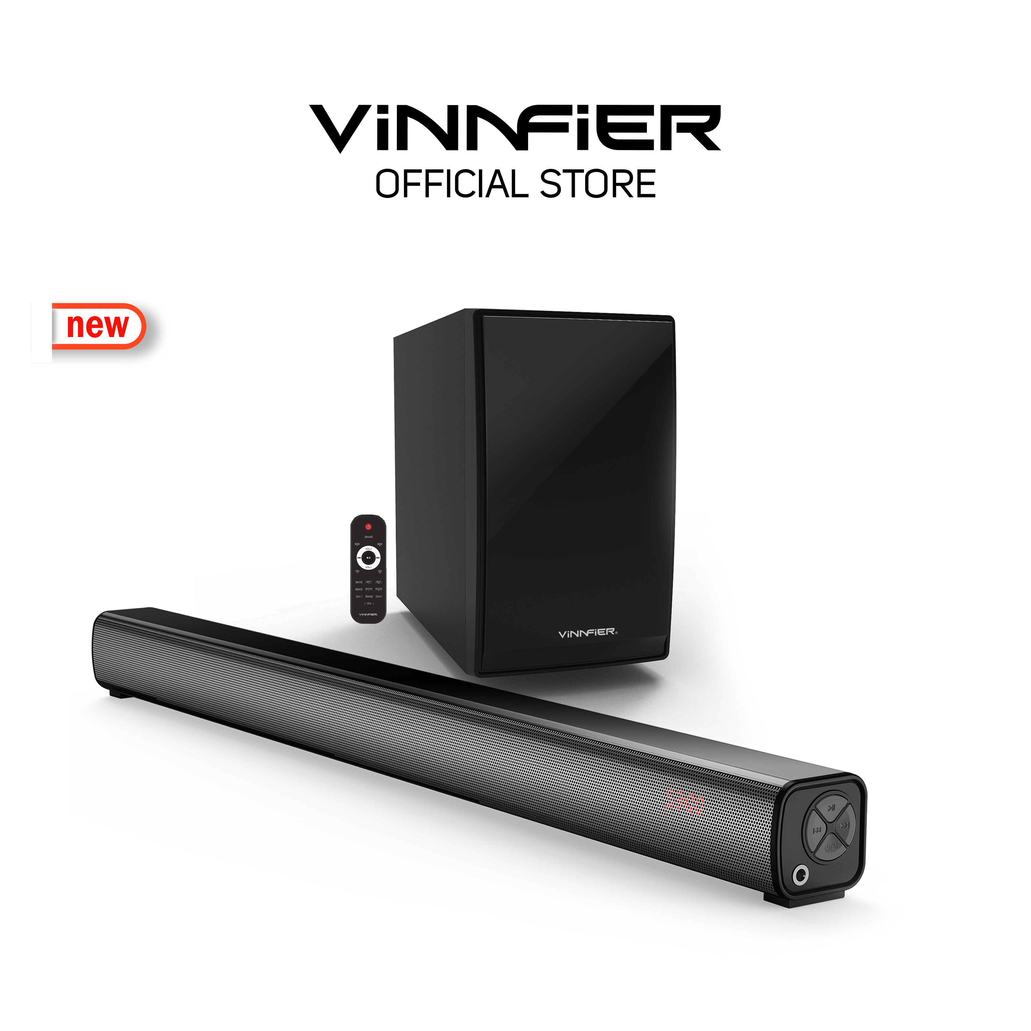 ???????? HYPERBAR 303 M Wireless Bluetooth Soundbar & Bass Subwoofer 3D Effect with Mic Jack Karaoke