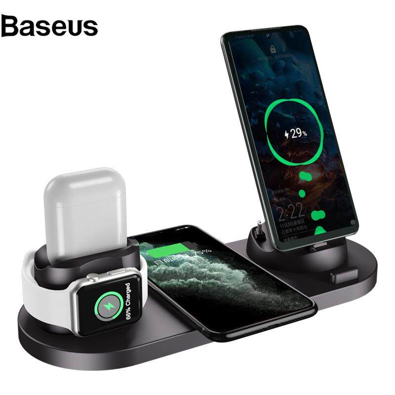 Wireless Charger WS5 6 in 1 Wireless Multi-function Fast Charging Charger