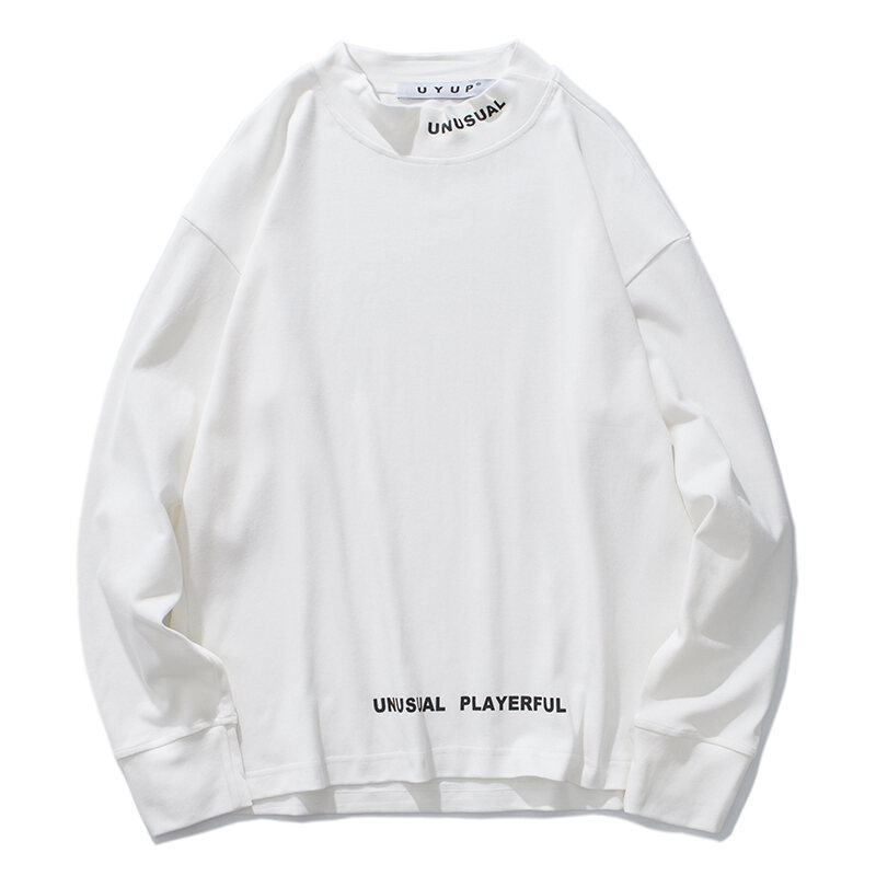 Autumn and Winter Men's Sweater Half-high Collar Long-Sleeved T-shirt Men's Trendy Bottoming Shirt Couple's Mid-Collar Inner Wear Thermal Clothes