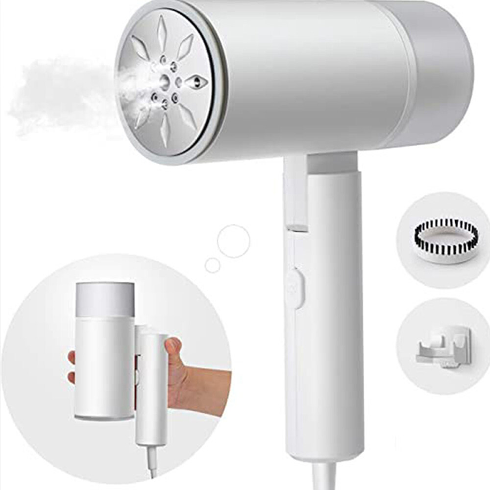 1200W Portable Garment Steamer Iron 200ML Foldable Handheld  Steam Iron 25s Fast Heating Wrinkle Sterilization With Exclusive Wall Bracket Suitable for Family and Travel