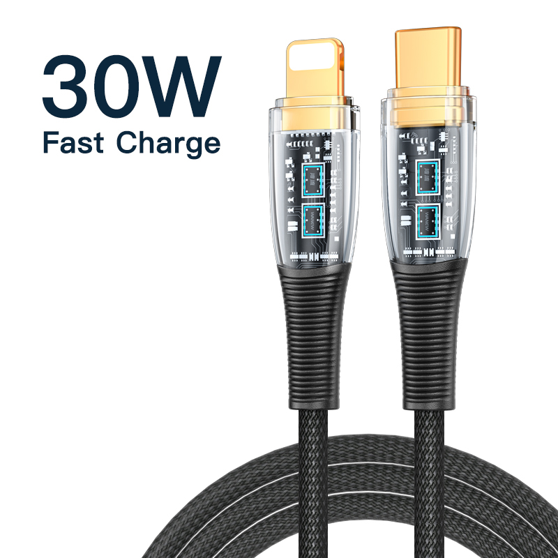 【50% OFF Voucher】KUULAA 30W USB C to Lightning Cable for iPhone 14 13 pro max PD Charger 30W Max for iPhone 12 pro max 11 8 7 Fast Charger Data Cord for Macbook iPad USB-C iPhone Cord Apple Cable Tran