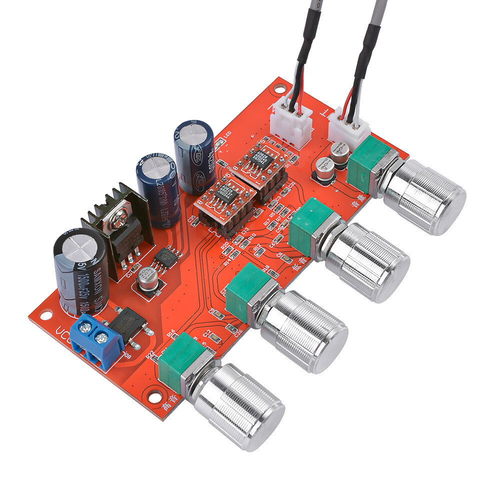 AIYIMA AD828 HIFI Stereo Preamp amplifier board volume Tone Control Pre-amp Preamplifier Board Better than NE5532