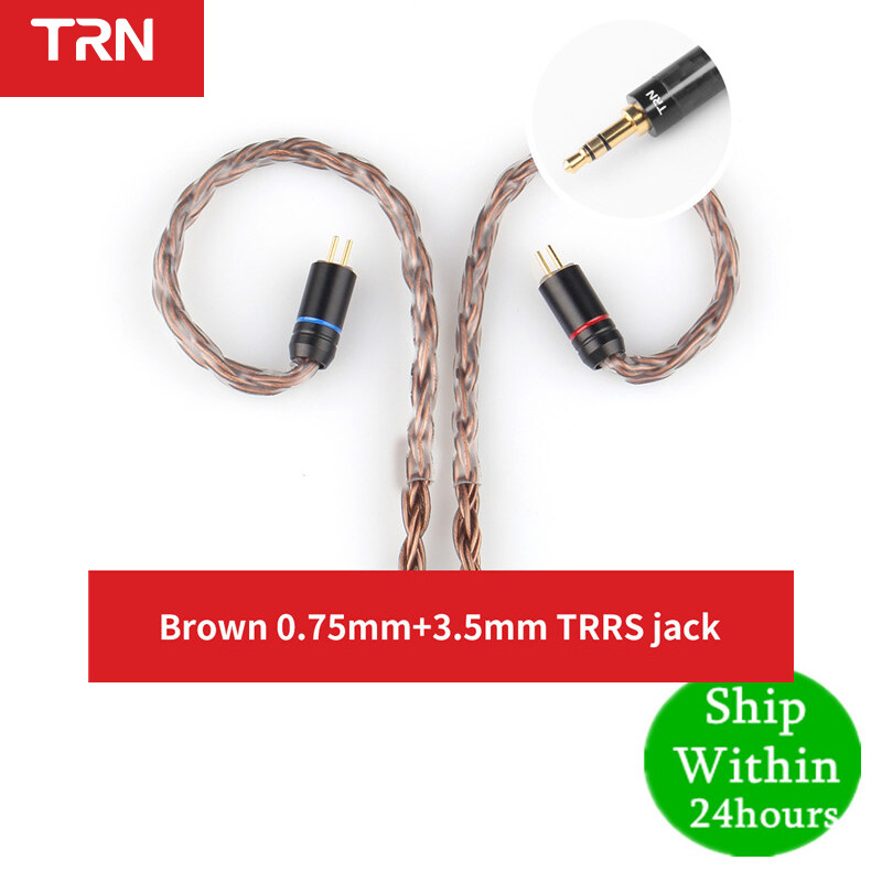 TRN T2 16 Core Silver Plated HIFI Upgrade Cable 3.5/2.5mm Plug MMCX/2Pin Connector For V80 V10 V30 A10 C10 C16 IE80 AS QUEEN P1