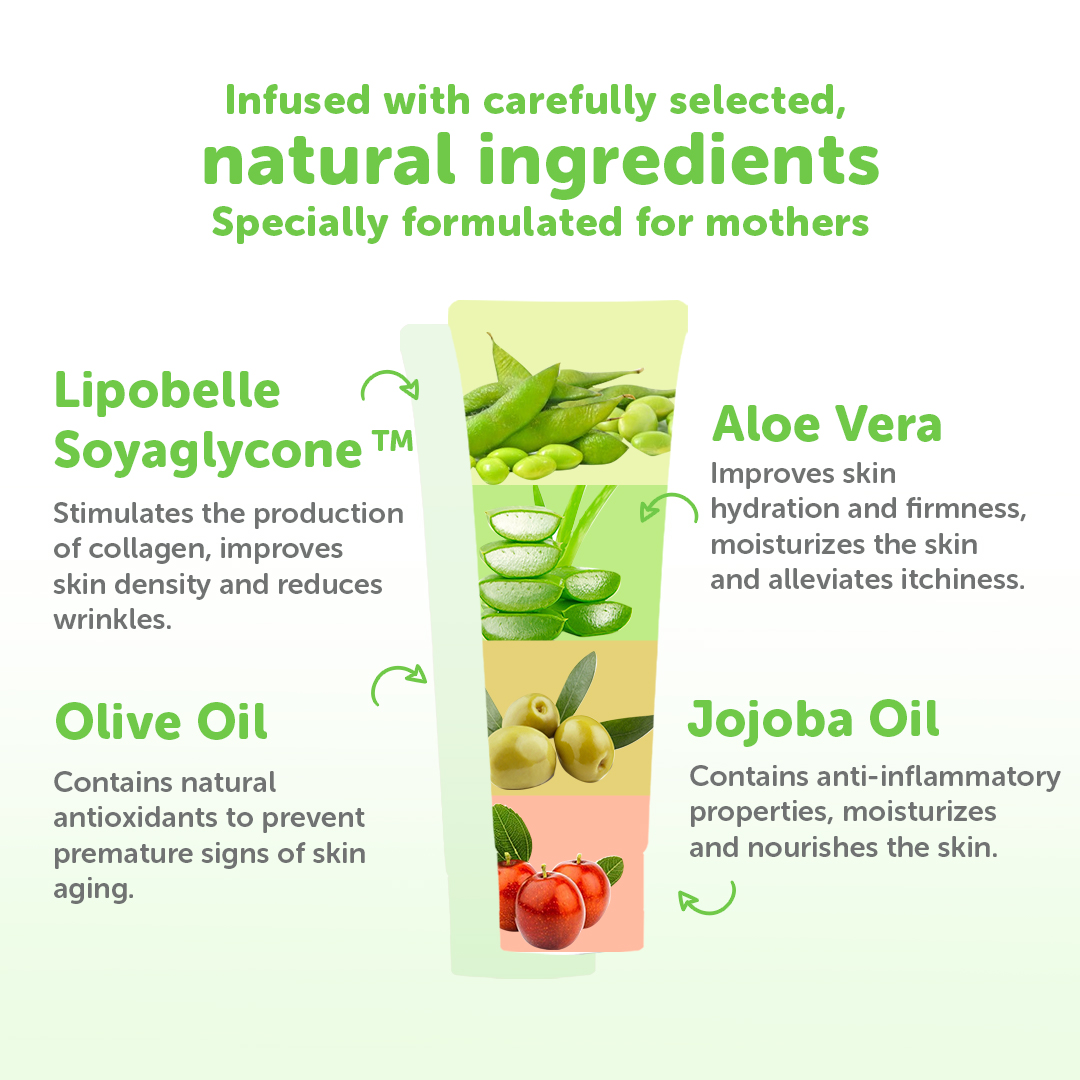 Mama's Choice Stretch Mark Cream (Safe, halal, natural maternity care products for pregnant and breastfeeding mothers)