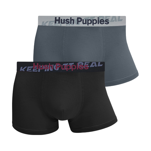 HUSH PUPPIES 2PCS MEN'S BOXER BRIEFS | COTTON ELASTANE | #157803