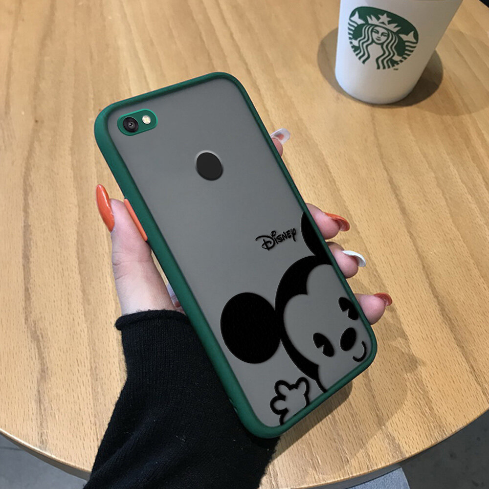 Hontinga Casing Case For Xiaomi Redmi Note 5A Prime Case Cartoon Cute Mouse Frosted Transparent Phone Case Full Back Cover Casing lens Camera Protector Cases Hard Case For Girls For Boys