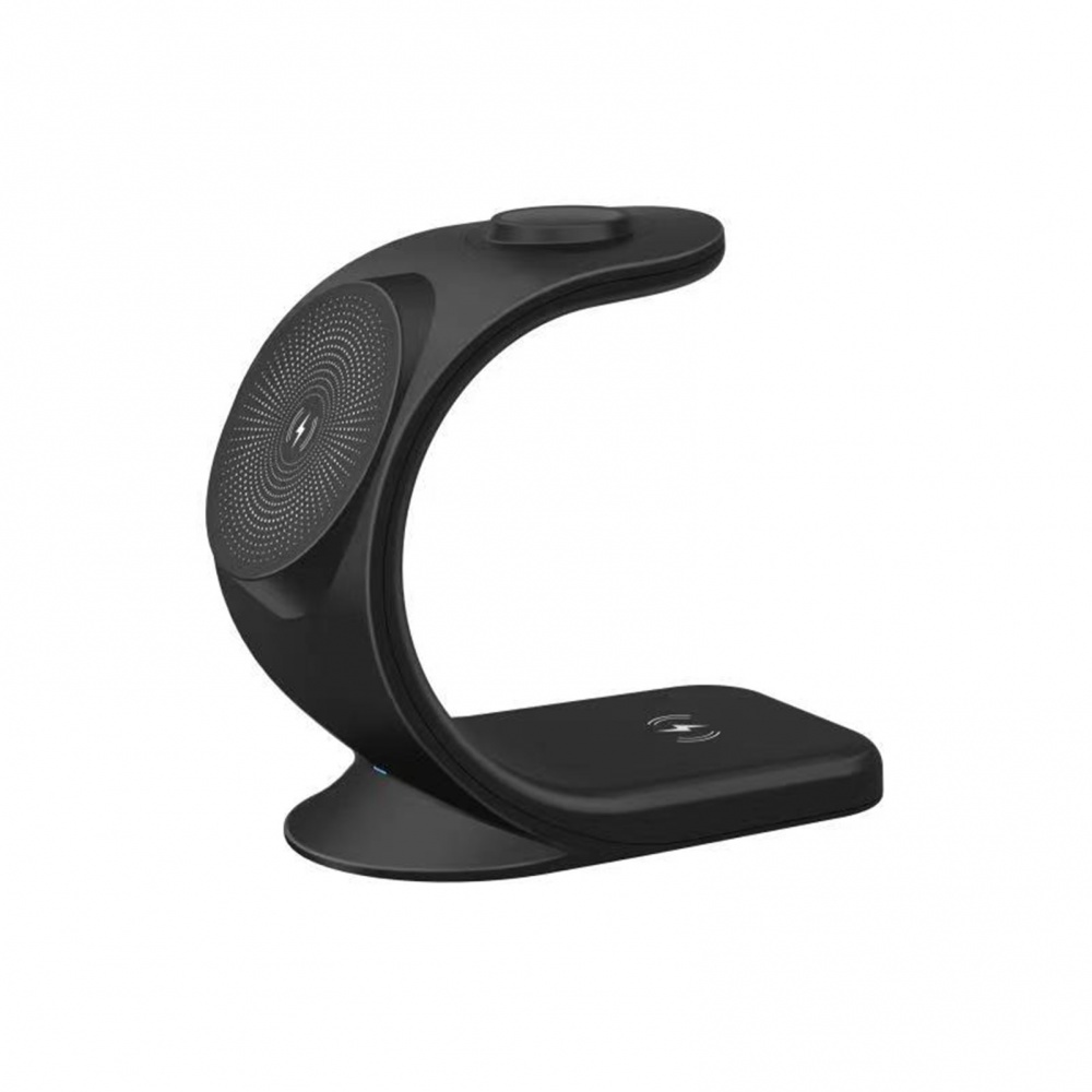 DESTRON Magnetic Wireless Charger for APPLE, 3 in 1 Qi Certified 15W Fast Charging Station for Apple iWatch iPods, iPhone Series.