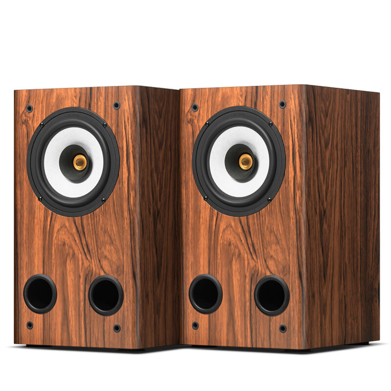 Music Family 6.5-Inch Full-Frequency Speaker Audiophile Hifi Passive Bookshelf Maze Speaker Machine Speaker Household