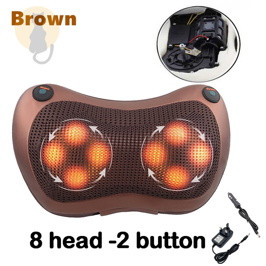 [✅SG Ready Stock] New Neck Massage Pillow / Head Body Leg Massager / Car & Home / Wireless Rechargeable/ Mother's Day Gift