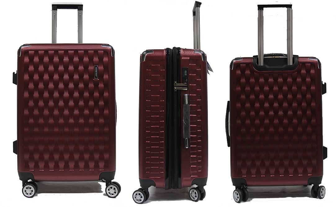28 inch Large Ricochetting Polycarbonate Expandable Luggage with Anti-theft Zippers Spinner Wheels and Recessed TSA Lock