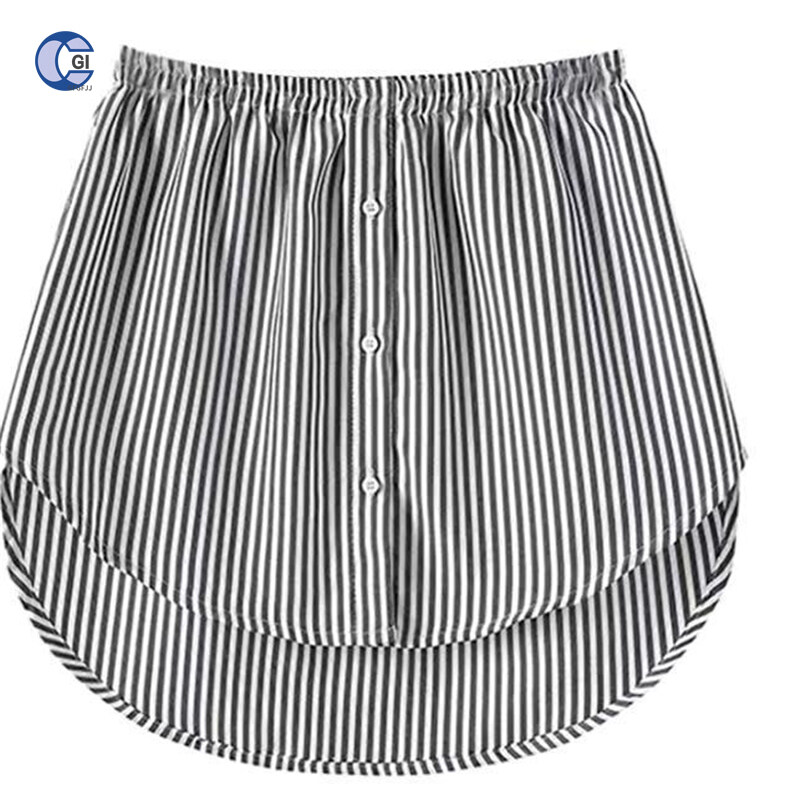 【Ready Stock】Fashion Shirt Extenders Layering Fake Top Lower Sweep Shirt Extender Asjustable Mini Skirt for Women Girls