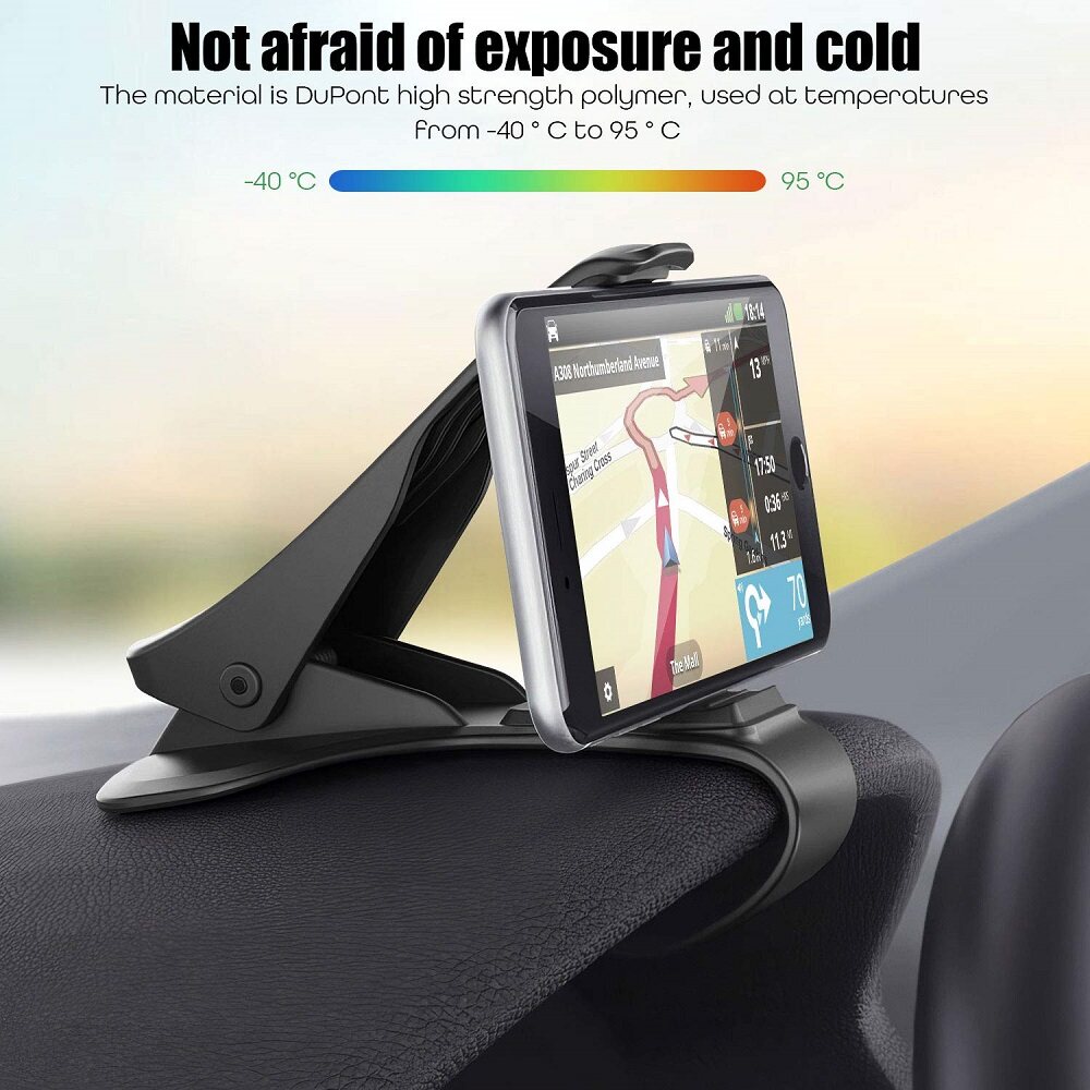 [ READY STOCK ] Original KOYOT Universal GPS Dashboard Cell Phone Car Mount Holder Stand HUD Cradle Clip New Universal Adjustable Phone Car Holder Air Vent Gravity Design Travelling Smartphone with Si
