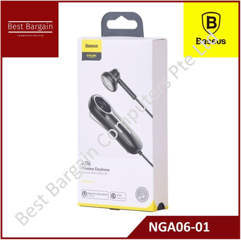 Best Bargain -  Baseus Encok Wireless Earphone A06 Black NGA06-01