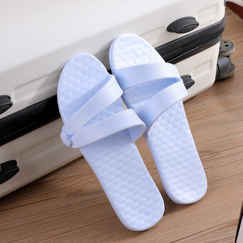 Folding Slippers Women's Travel Creative Storage Portable Travel Hotel Aircraft Lightweight Travel Slippers Non-Slip Sandals