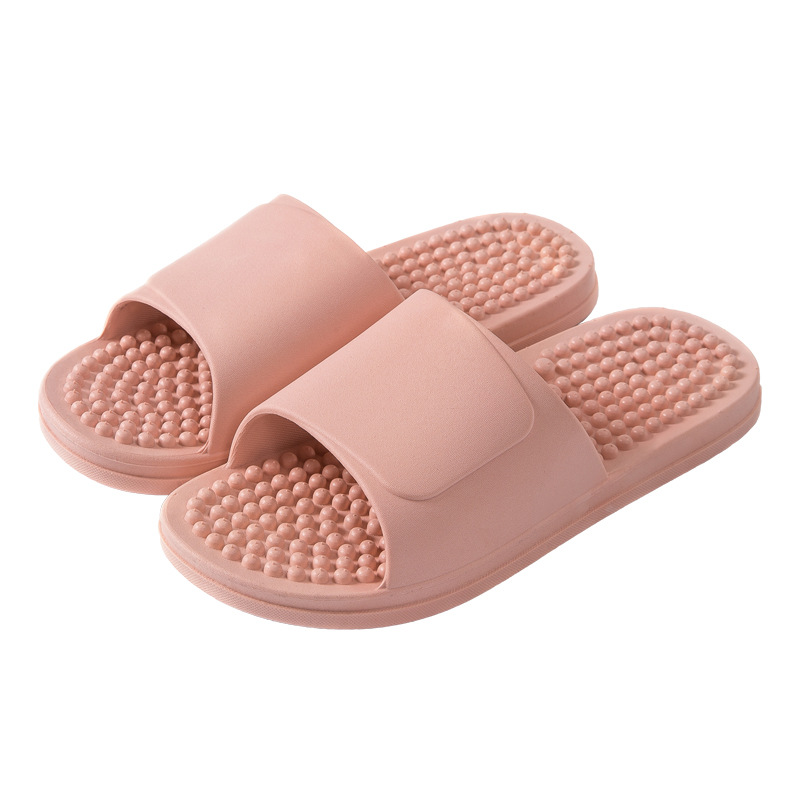 【SG Stock】Home Slippers Non-slip Massage Slippers Soft Bathroom Slippers for Men Women Couple Slippers Foot Massage Slippers for All Seasons