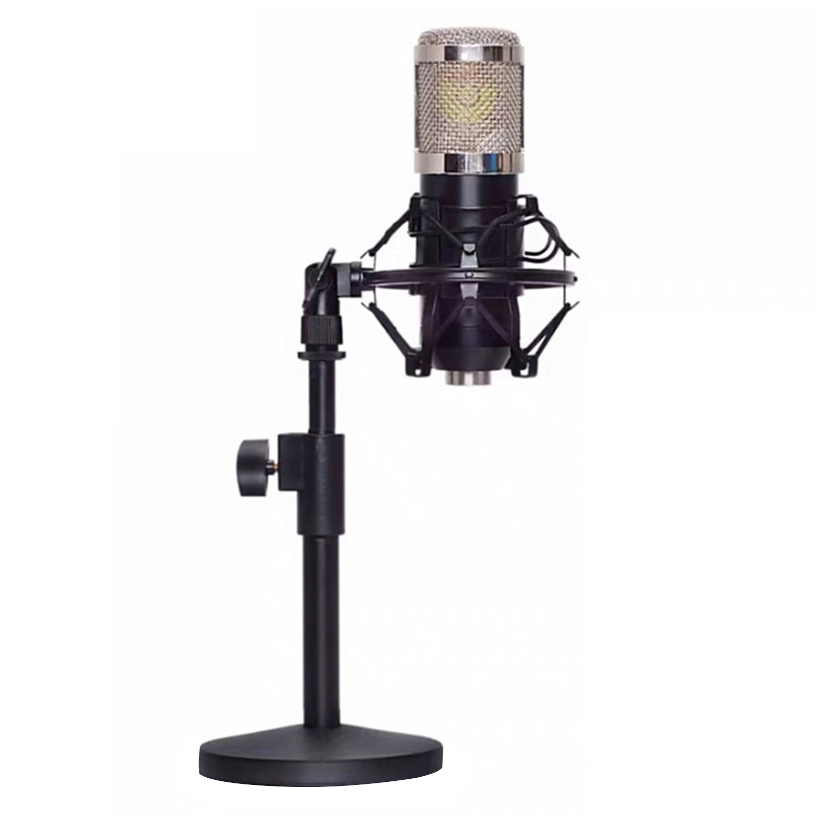 Adjustable Height With Clip Retractable Live Broadcast Studio Bar Round Base Anti Slip KTV Universal Portable Multifunctional Desktop Microphone Stand