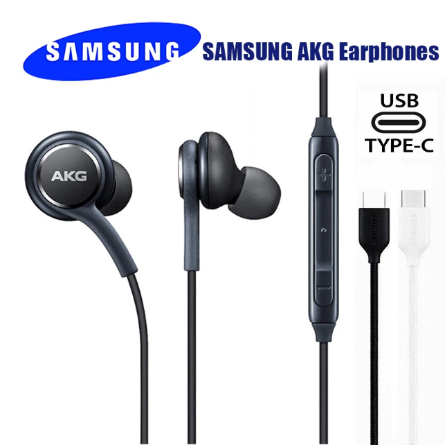 Samsung AKG Earphones USB C Connection / Wired Headsets In-Ear Headphones Earpiece With Mic Type C For Galaxy Samsung S20 Note10 Huawei Xiaomi Smartphone