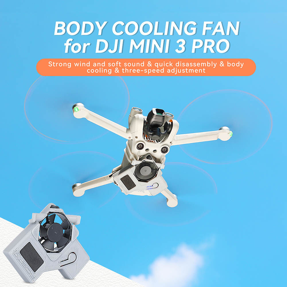 Drone Cooling Fan Radiator Heat Dissipation Turbo Hurricane Cooler Noise Reduction Portable for DJI Mini 3 Pro