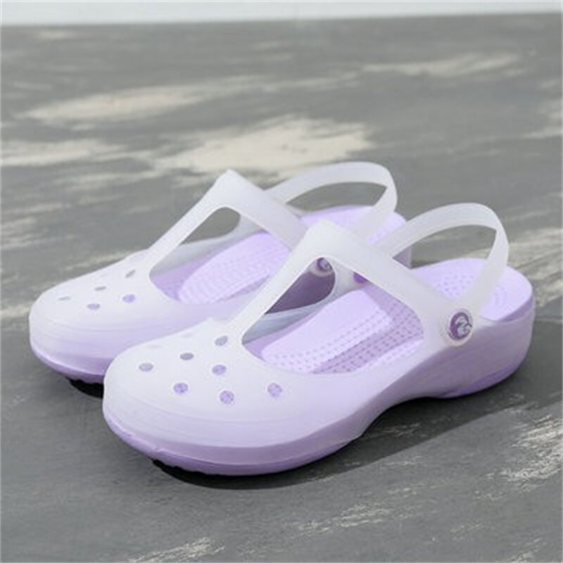 Summer New Nurse Shoes White Porous Shoes Women's Shoes Soft Bottom Sandals Women's Jelly Shoes Sandals Soft Bottom Sandals