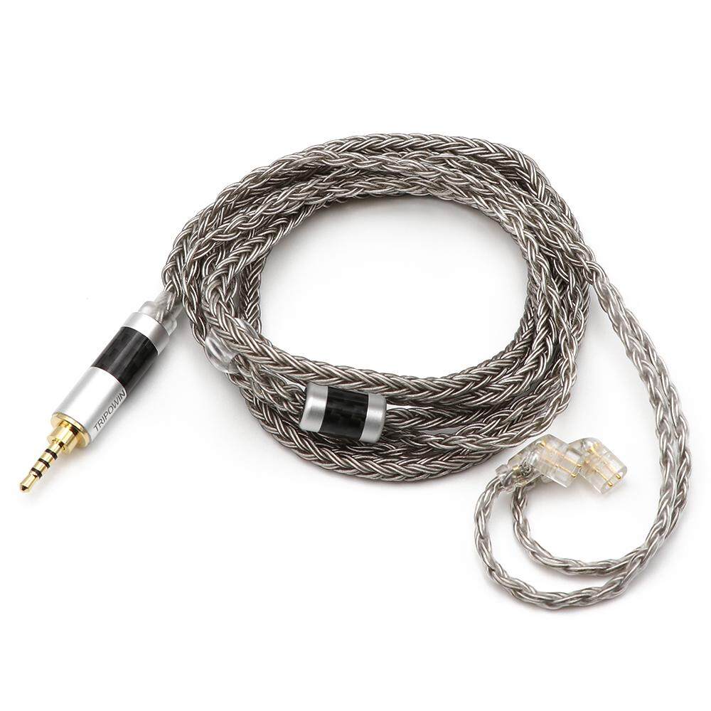 Tripowin Zonie 16 Core Silver Plated Cable SPC Earphone Cable  for KZ ZS10 PRO AS10 ZS10 ZS6 ES4 ZST ZSR ED16 TRN V80 BL03