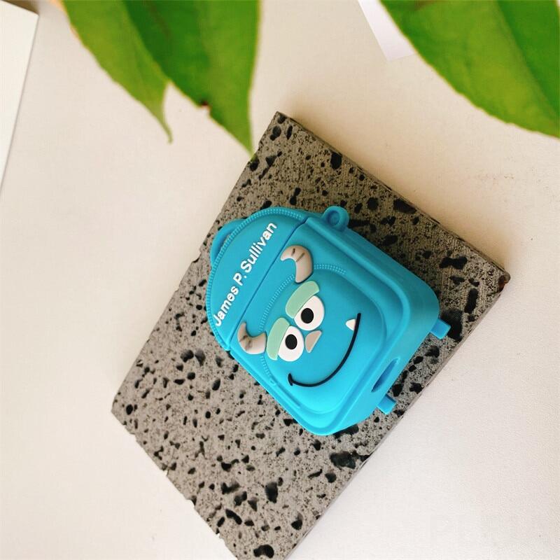 Suitable for Apple Airpods 1 2 Pro Bluetooth Headset Protective Cover Cute Dinosaur Backpack Protective Case Suitable for AirPods Pro Soft Silicone Headset Protective Cove