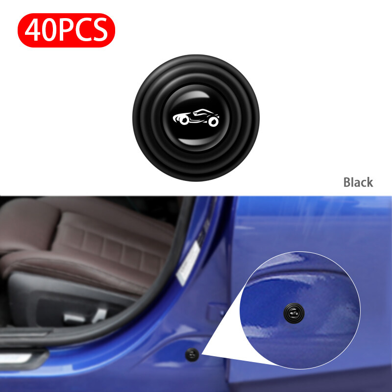 8/16/40pcs Car Door Shock Stickers Absorber Soundproof Buffer Pier for KIA RIO Seltos Optima Soul Sportage Ceed Niro