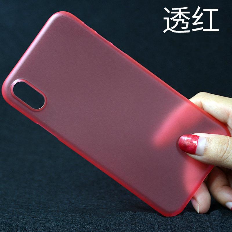 Ultra Thin Matte Hard Case Casing, Compatible with Apple iPhone XS/X - Raised lips for Extra Camera Protection -  Able to see Apple Logo - Lightweight and Slim Cover, Impact, Sweat and Scratch Resista