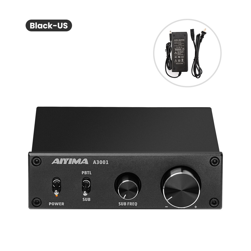AIYIMA A3001 TPA3255 Subwoofer Amplifier 300W HIFI Mono Power Amplifiers Class D Home Audio AMP NE5532 OP AMP Bass Tweeter Adjustment