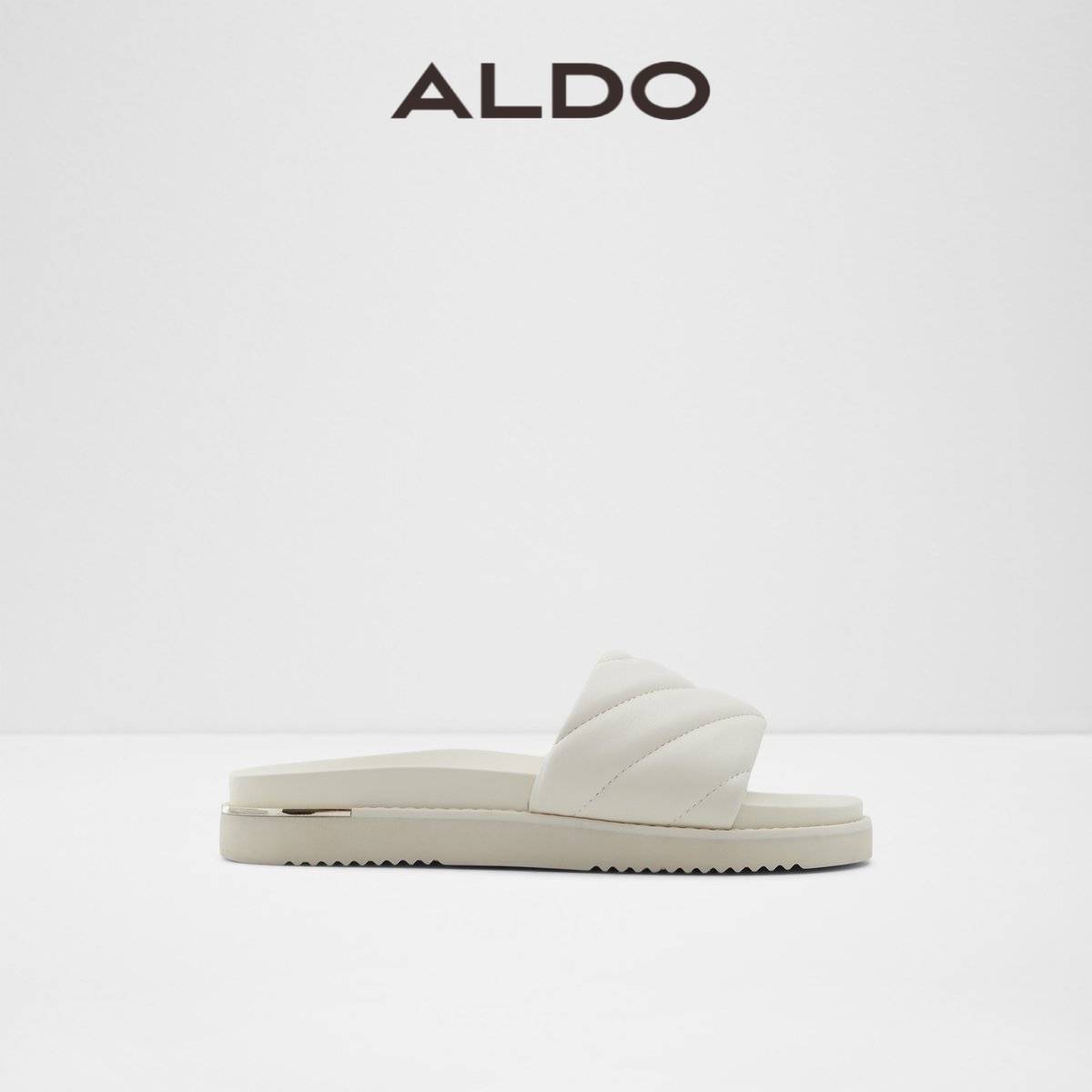 ALDO ACASWEN Women Round Toe Slip On Quilting Flat Sandals